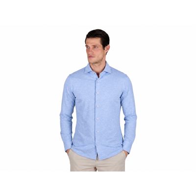 Paul&Shark Herrenhemd aus hellem Denim-Jersey - Modell 26413146CF (Größen)