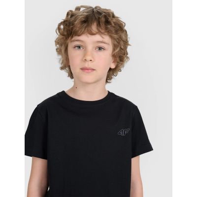 10. Normales, einfarbiges T-Shirt (2er-Set) für Kinder 4F 4FJRAW25TTSHU3157-93S