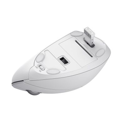 3. TRUST Verto kabellose vertikale ergonomische Maus, Weiß