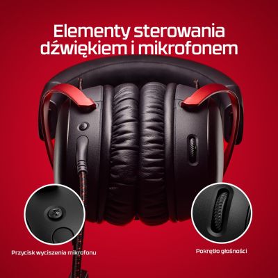 115. HyperX Cloud III Gaming-Headset in Schwarz/Rot