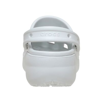 3. Crocs Classic Platform Damen-Clogs Off-White 206750 1NK