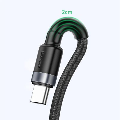 15. Baseus Cafule Kabel USB Typ C SuperCharge 40W Quick Charge 3.0 QC 3.0 Kabel 1m grau-schwarz (CATKLF-PG1)