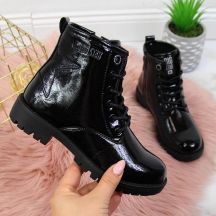 Schwarze Springerstiefel für Mädchen Big Star Jr II374045