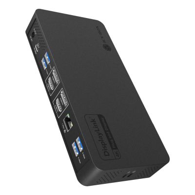 ICY BOX IB-DK2255AC Kabelgebundener USB 3.2 Gen 2 (3.1 Gen 2) Typ-C Laptop, Schwarz