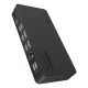 ICY BOX IB-DK2255AC Kabelgebundener USB 3.2 Gen 2 (3.1 Gen 2) Typ-C Laptop, Schwarz