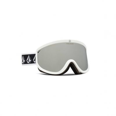 Volcom FOOTPRINTS WHITE RERUN/SILVER CHROME Snowboardbrille silber verspiegelt (VG0622316)