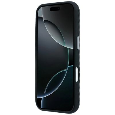 5. Mercedes Leder-Halbhülle in Holzoptik mit MagSafe-Funktion für iPhone 17 Pro Max / 18 Pro Max – Schwarz