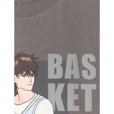 6. Oversize-T-Shirt für Jungen mit Aufdruck 4F 4FJRAW25TTSHM3062-24S