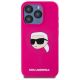 3. Karl Lagerfeld KLHMP15XSKHPPLF iPhone 15 Pro Max 6,7" Fuchsia/Fuchsia Hardcase Silikon Karl Head Print MagSafe