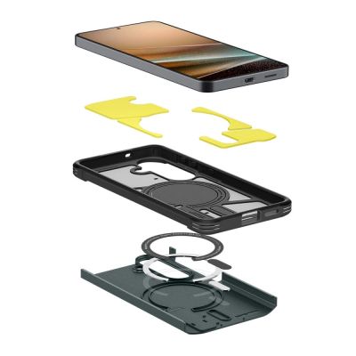 9. Spigen Tough Armor Mag MagSafe Hülle für Samsung Galaxy S26 - Grün