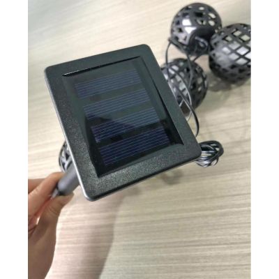 45. Solarlampen-Feuerbälle 7 cm 5 Stück