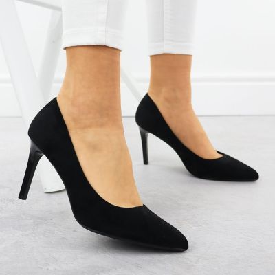 3. Schwarze Wildleder-Stiletto-Pumps von Sergio Leone 1339