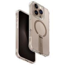 Uniq Hülle Eleva mit Vertica Stand iPhone 16 Pro 6,3" Gold/Taupe Gold