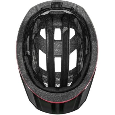 UVEX I-vo 2 Fahrradhelm 56-60 cm, rot/schwarz matt