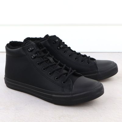 Schwarze, gefütterte High-Top-Sneaker für Herren, Big Star OO174607