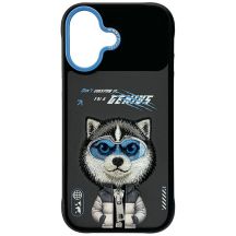 Nimmy Cool&Cute 2.0 Wolf Hülle für iPhone 17 - Schwarz