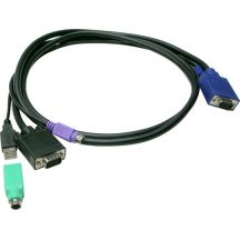 LevelOne ACC-3203 KVM-Kabel Schwarz 5 m