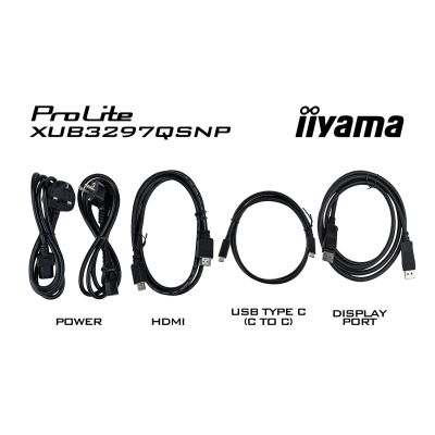 4. IIYAMA Monitor 80,0 cm (32,0") XUB3297QSNP-B1 16:9 2x HDMI+DP+USB-C
