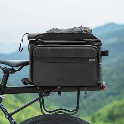 6. Rockbros A30 ROAD TO SKY Faltbare Fahrradtasche für den Kofferraum 15-30L - Schwarz
