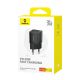 6. Baseus GaN5S 30W EU USB-C Wandladegerät – Schwarz
