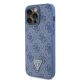 2. Guess GUHCP15XP4TDPB iPhone 15 Pro Max 6,7" blau/blaues Hardcase Leder 4G Triangle Strass