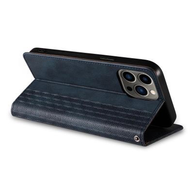 11. Magnetband Hülle Hülle für Samsung Galaxy S23 Ultra Flip Wallet Mini Lanyard Stand Blau