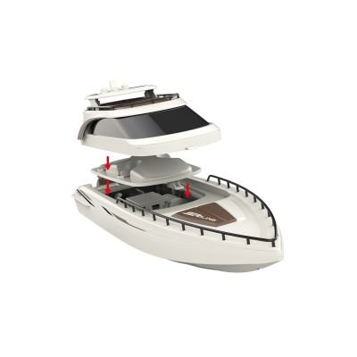 7. Amewi RC-Boot Rising Sun Kreuzfahrtyacht Li-Ionen-Akku 800 mAh /8+