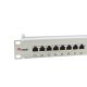 2. 19-Zoll-Patchpanel mit 24 RJ45-Anschlüssen, Cat6a-FTP-Anschluss, 1 HE, 500 MHz, RAL7035
