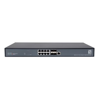 2. LevelOne XEL-1291 Managed L3 10G Ethernet (100/1000/10000) 1U Schwarz
