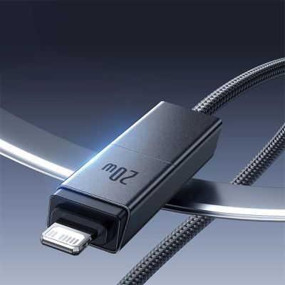 5. Baseus Versatile 60W USB-C – USB-C-Kabel mit USB-A- und Lightning Adaptern, 0,6 m – Schwarz