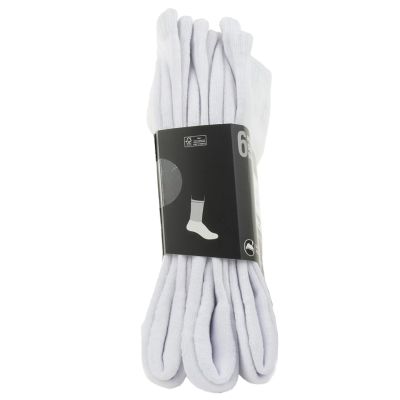 2. Skechers 6er-Pack Core Crew LG Socken S118220-WHT Weiß 43-46