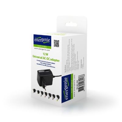 5. ENERGENIE UNIVERSAL EINSTELLBARES 12-W-NETZNETZTEIL EG-MC-008 3V-12V + 7-TEILIGES SET