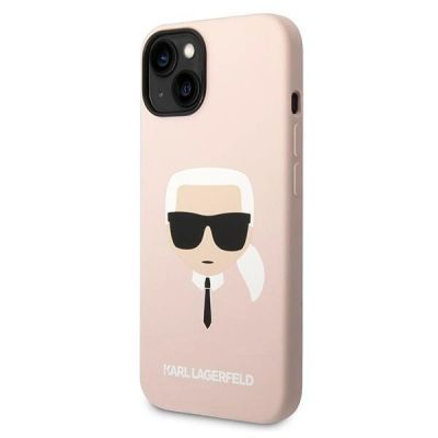 2. Karl Lagerfeld KLHCP14MSLKHLP iPhone 14 Plus 6.7 "Hardcase rosa / rosa Silikon Karl's Head