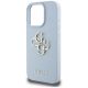 6. Guess Grained Big 4G Logo Small Classic Logo Hülle für iPhone 16 Pro - Blau
