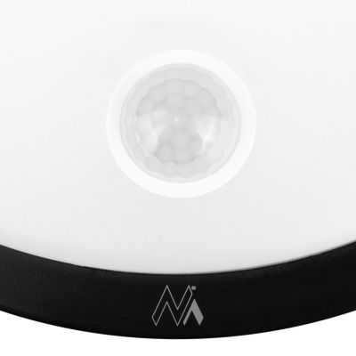5. MACLEAN LED-Lampe mit Bewegungsmelder (PIR-Sensor), Schwarz, 10 W, IP65, 1000 lm, Neutralweiß, MCE525 B