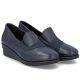 2. Damen-Keilschuhe aus Leder, marineblau, Rieker L5356-14