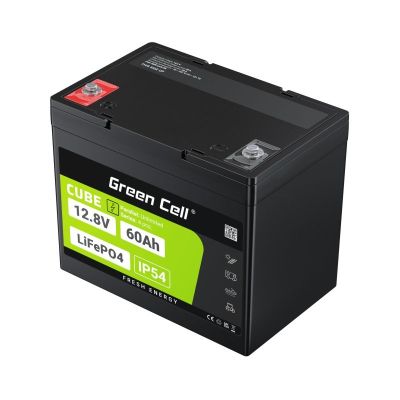 10. GREEN CELL LIFEPO4 CUBE-AKKU 60AH 12V/12,8V 768Wh LFPGC12V60AH