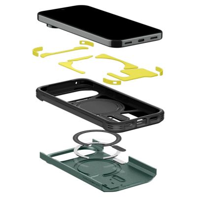 8. Spigen Tough Armor Mag MagSafe Hülle für Google Pixel 11 Pro – Dunkelgrün