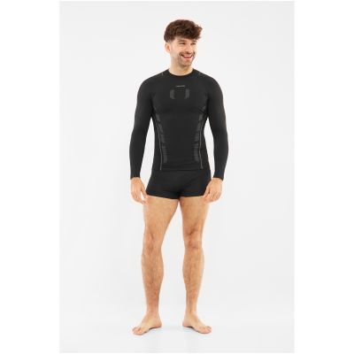 Herrenunterwäsche VIKING Eiger 2.0 Man Boxers Bamboo schwarz-grau