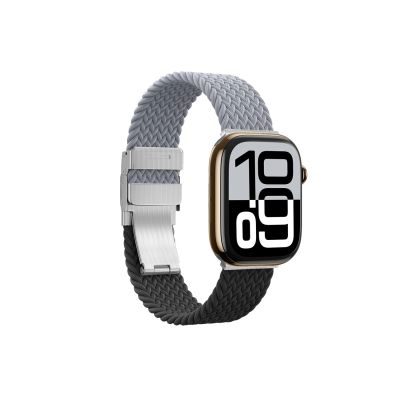 10. 2er-Set AmazingThing Blend Band für Apple Watch 45/46/49 mm - Grau-Schwarz/Grau