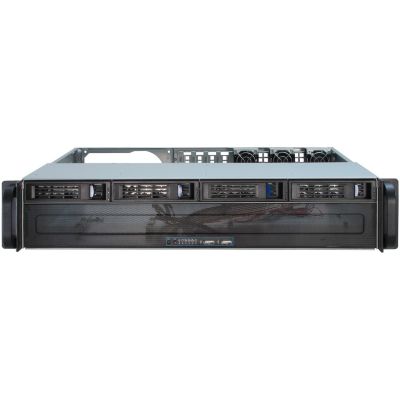 4. Inter-Tech IPC 2U-2404S Rack Schwarz, Silber