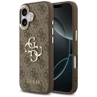 Guess 4G Big 4G Classic Logo Hülle für iPhone 17 - Braun und Gold