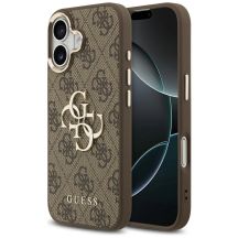 Guess 4G Big 4G Classic Logo Hülle für iPhone 17 - Braun und Gold