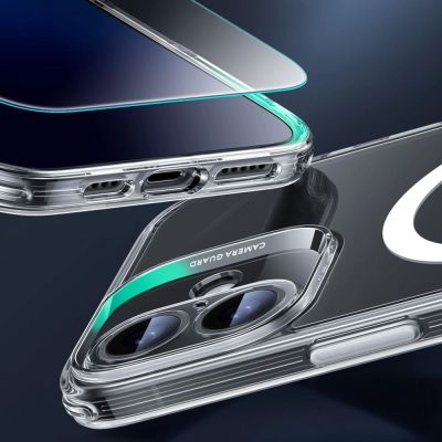 5. ESR Classic Pro Set Halolock MagSafe Hülle für iPhone 16 – transparent