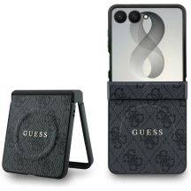 Guess 4G Classic MagSafe Hülle für Samsung Galaxy Z Flip 8 - Schwarz