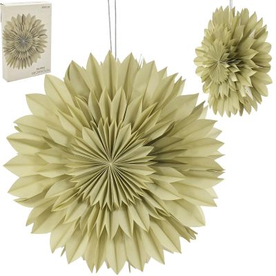 7. 3D-DEKORATIVER HÄNGEPAPIERSTERN 50CM GRÜN