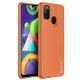 3. Dux Ducis Yolo elegantes Cover aus ökologischem Leder für Samsung Galaxy M30s orange