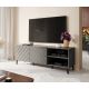 7. ABETO TV-Schrank 150x42x52 Graphit/Glanzgraphit