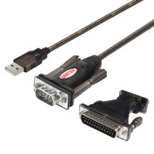 UNITEK Adapter Konverter USB 1xRS-232 DB9F/DB25M