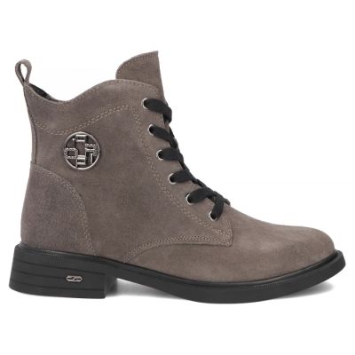 2. Damen-Ankle-Boots aus Wildleder, grau, Filippo DBT7997